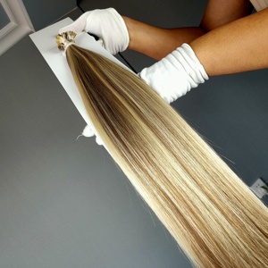 ผมต่อแบบเคราตินปลายแบน คุณภาพพรีเมียม จาสมินบิวตี้ รัสเซียนเรมี่ แฮร์  แบบผมตรง เงางาม ขายส่ง แบบติดกาวสำเร็จรูป - Product Image 5