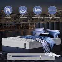 Matelas Hybride Hôtelier en Mousse à Mémoire de Forme et Ressorts Ensachés, Refroidissant, Garantie 10 Ans, Pliable et Enroulable, pour Usage Domestique et Hôtelier, Vente en Gros