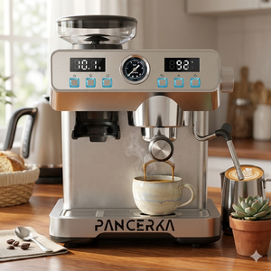 Machine à <span class=keywords><strong>expresso</strong></span> professionnelle en métal PANCERKA, très vendue, 20 bars, 51 mm, <span class=keywords><strong>avec</strong></span> moulin intégré, pour usage domestique et hôtelier - Product Image 4