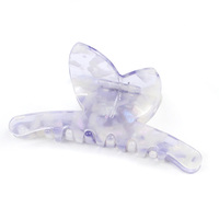 Pince à cheveux CANYUAN tendance, motif papillon coloré, unisexe, en acétate de cellulose, pince cœur pour cheveux épais, option logo personnalisé, mariage