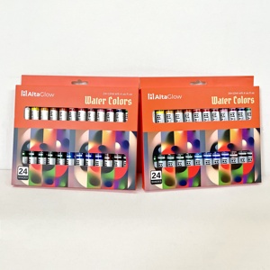 Nuevo Juego de Pinturas de Acuarela de 24 Colores en Tubo de Aluminio y Plástico Personalizado de Tendencia, Fabricante - Product Image 1