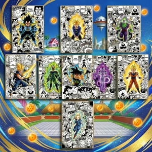 DL, venta al por mayor, dragón <span class=keywords><strong>Anime</strong></span>, tablero de arte grueso, 3D Shikishi caja ciega, personaje de lucha, paquete misterioso, juguete, decoración de escritorio, juego de mesa - Product Image 2