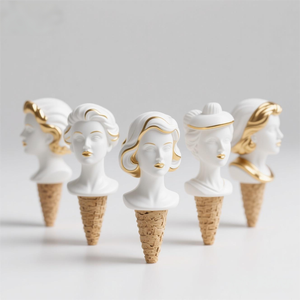 Aimant de réfrigérateur en résine personnalisé : Tête de femme américaine 3D avec détails peints à la main. Souvenirs en gros pour les attractions touristiques - Product Image 5