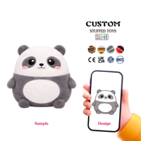Juguete de Peluche Personalizado, Almohada Suave de Dibujos Animados, Relleno de Algodón PP, Diseño Personalizable, Decoración del Hogar, para Niños