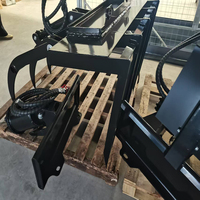 Nouvelle benne à fourches hydraulique pour chargeuse compacte pour la manutention de débris de construction