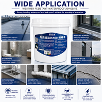 Revêtement imperméable résistant aux intempéries à base d'eau, peinture protectrice haute performance pour toiture, mur extérieur et béton