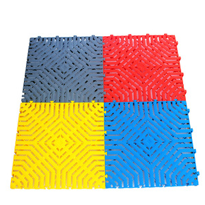 No-Groove Grating Interlocking Plastic Floor Tile Square Textured Non Slip Outdoor Industrial Design - Product Image 1