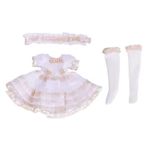 12 inch Doll Cute Dress with Big Skirt Factory Sale Wholesale Price Accept Custom Size Small Doll Clothes
