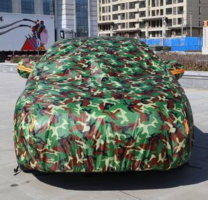 Funda gruesa de poliéster para coche, tela Oxford de camuflaje, protección solar, impermeable, para exteriores - Product Image 6