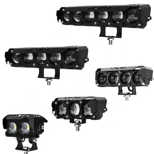 Projecteur antibrouillard pour voiture blanc jaune lentille projecteur barres lumineuses LED feux tout-terrain brouillard conduite lampe pour jeep camion moto - Product Image 1
