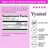 Gélules de Vitamine E de haute qualité à marque privée, haute efficacité, nutriment essentiel, protège la jeunesse, fabricant d'aliments santé