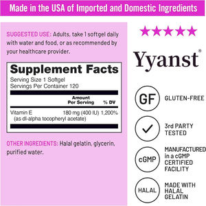 วิตามินอีซอฟท์เจลคุณภาพสูง แบรนด์ส่วนตัว ประสิทธิภาพสูง สารอาหารสำคัญ ปกป้องสุขภาพวัยรุ่น ผู้ผลิตอาหารเสริม - Product Image 4