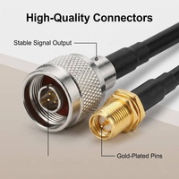 Antena Omnidireccional de Fibra de Vidrio de Alta Ganancia de 8dBi, LoRa 868MHz 915MHz 4G 5G LTE IP67, Antena Impermeable para Estación Base Exterior