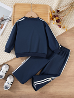 Conjunto de Ropa Casual de Verano para Niños, 2 Piezas, Algodón, Diseño Dinámico, Tela Transpirable, Estilo Dulce y Encantador