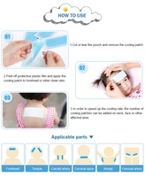 Corée soins à domicile antipyrétique plâtre compresses froides tête tampons froids bébé enfants front fièvre rafraîchissant Gel Patch