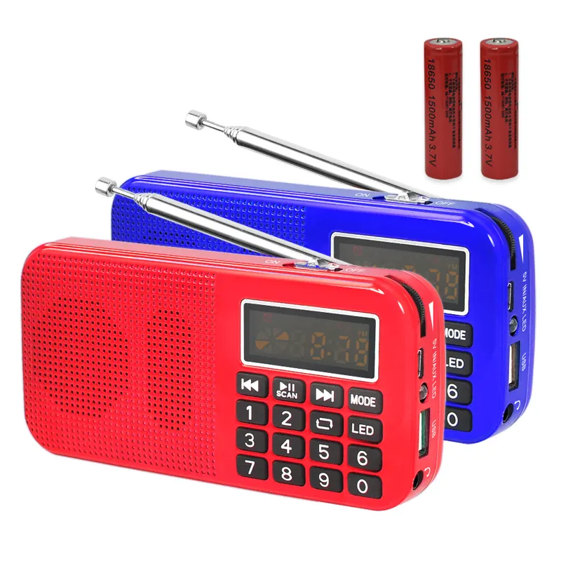 Dewant L-558 radio tenuta in mano ricaricabile di FM di lunga durata con radiofrequenza di FM 87.5-108MHz