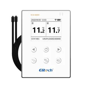 Elitech RCW-800W Sondas De Temperatura Dupla Em Tempo Real Data Logger Gravador WiFi