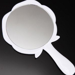 Rose Shaped Handheld Makeup <b>Mirror</b> Portable Beauty <b>Mirror</b> With Round Design <b>Small</b> Cute For Travel And Daily Use - Product Image 3