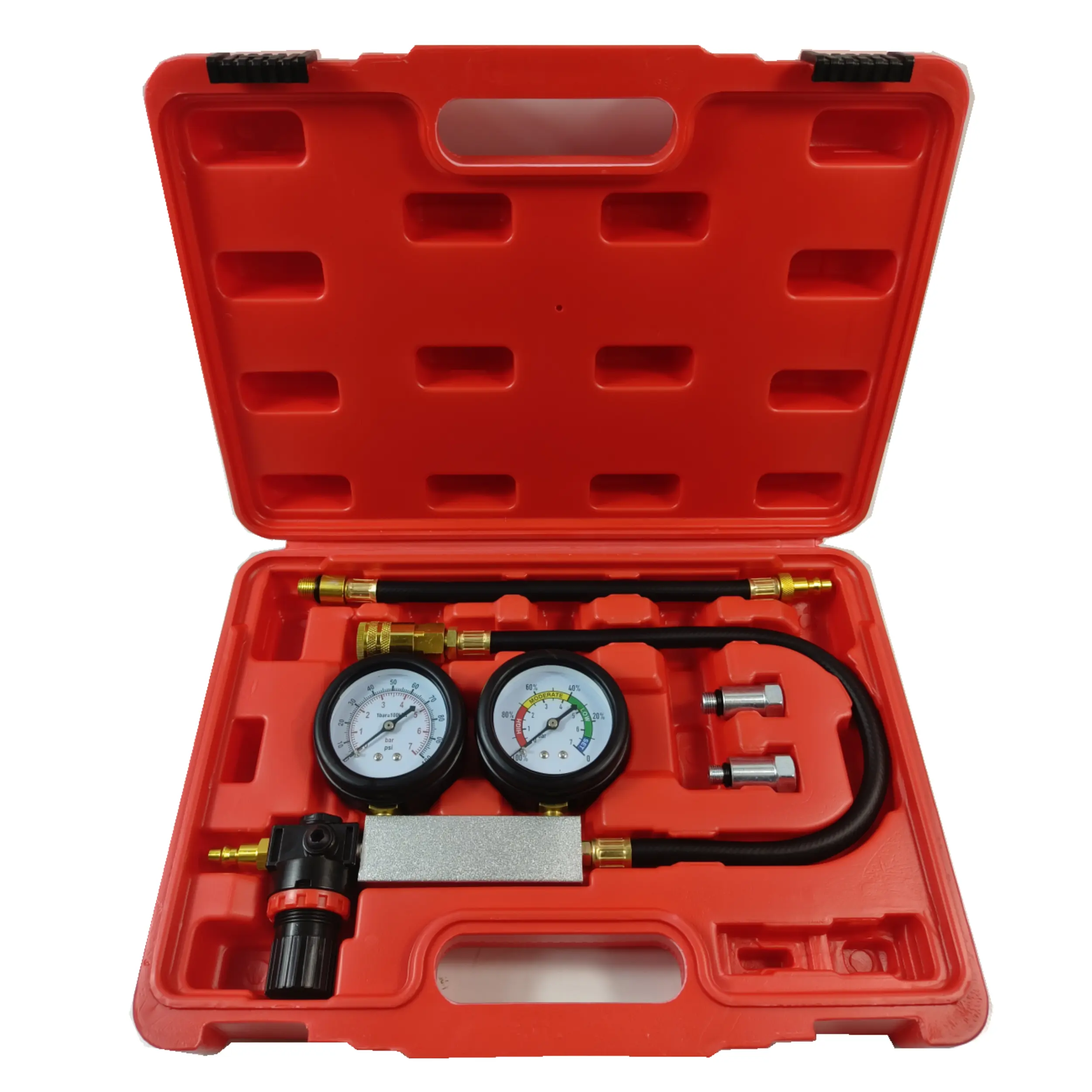 Gtypro xi lanh ô tô đồng hồ đo áp suất kép động cơ nén leakdown Detector Tester Kit