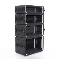Accessoires de flight case en PE 2U 3U 4U 6U pour équipement de scène, accessoires de flight case en plastique personnalisés OEM & ODM