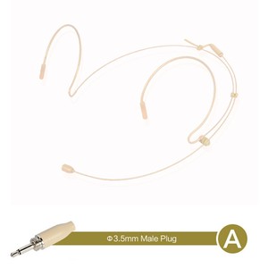 Geräuschunterdrückendes Leichtgewichtiges Design 3,5mm Stecker Beige Kabelgebundenes Doppelohr-Headset mit Mikrofon zum Singen, Sprechen und für Live-Streaming - Product Image 2