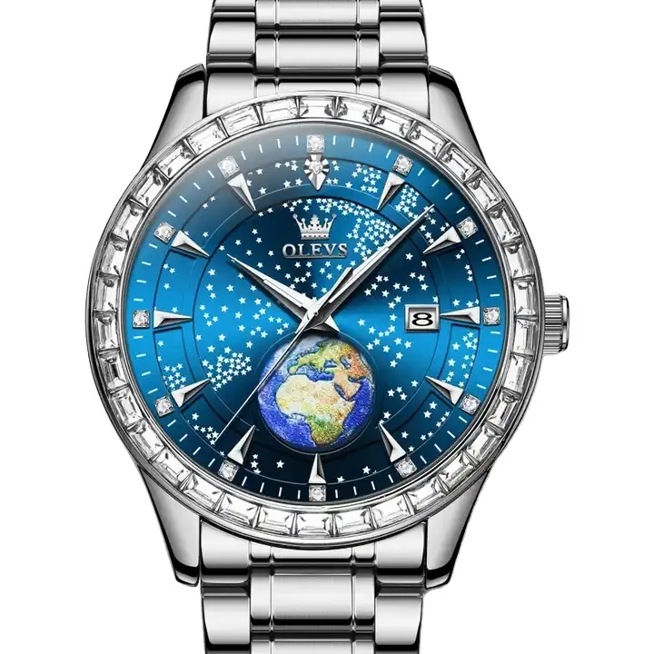 OEM OLEVS Watch 9967 Fashion Men's Watches High Quality Quartz Movement 3ATM Waterproof Watch Fashion Starry Sky Date Relojes