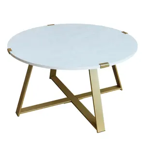 Contemporary luxury round metal designed coffee tables solid wood hand carved coffee table furniture coffee table