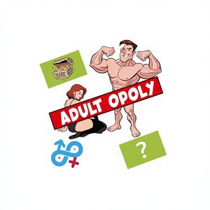 Gioco da Tavolo per Coppie Adultopoly con Carte da Bere, Gioco per Serate tra Adulti, <span class=keywords><strong>Monopoly</strong></span> con Scacchi, 14+ - Product Image 1