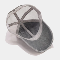 Nueva Gorra Trucker Vintage de Verano con Malla y Parches, Gorra de Béisbol Unisex de Algodón Lavado, Estilo Desgastado, Sin Estructura, con Cierre a Presión