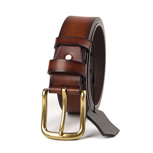 Fabricage Vintage Goud Classic Lederen Riemen Casual Stijl Heren Legering Pin Gesp Pu Riem Voor Mannen - Product Image 5