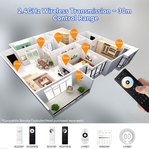 <span class=keywords><strong>2</strong></span> trong 1 <span class=keywords><strong>2</strong></span>.4 Gam RF Dim CCT <span class=keywords><strong>LED</strong></span> <span class=keywords><strong>Dimmer</strong></span> cho 12V 24V màu duy nhất dural trắng <span class=keywords><strong>LED</strong></span> Strips - Product Image 5