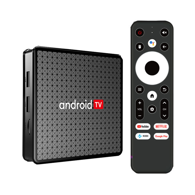 X5 OTT TV BOX 5G Wifi6 Media Player H313 Quad Core 2GB Ram 16GB ROM Smart TV BOX 4K with Android 10 and Voice Remote Control