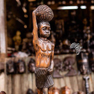 Sujetalibros de Madera Tallados a Mano, Arte Funcional, Regalos Literarios y Académicos por REN ART AFRIKAN SARL - Product Image 1