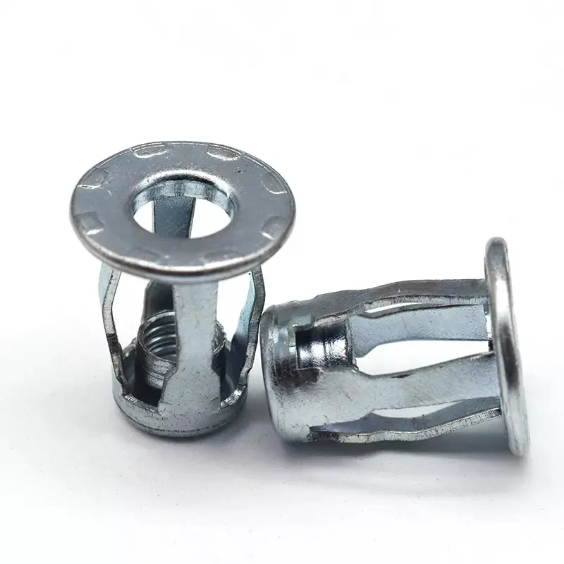China Factory Supply Steel Flange Head Nut Blind Threaded Inserts Nutserts Molly Jack Rivet Nut for Hollow Wall Sleeve
