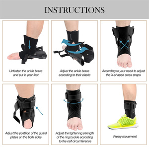 Amplio rango <span class=keywords><strong>de</strong></span> uso Tobillo Soporte Baloncesto Fútbol <span class=keywords><strong>Esguince</strong></span> Lesionado Brace Aliviar el dolor Cómodo - Product Image 6
