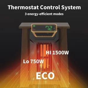 Guter Verkauf 1400W Timer-Funktion Intelligenter Thermostat PTC Kohle faser Lüfter Infrarot-Heizungen Stand Electric Space Home Heater