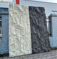 Panneau mural en pierre PU, revêtement en faux briques artificielles, similaire au panneau mural Phomi, imperméable, décoration extérieure, placage pour façade de maison