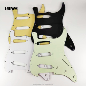 PVC 11-lỗ ST Scratch tấm guitar cho <span class=keywords><strong>Pickguard</strong></span> duy nhất guitar điện phụ tùng thay thế với 4 màu sắc Guitar phụ kiện - Product Image 6