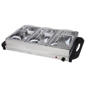 Modèle Elite pour usage domestique, trois plateaux de 2,5 Qt, <span class=keywords><strong>chauffe</strong></span>-plats, contrôle de la température, couvercles transparents à fentes, 7,5 Qt au total - Product Image 1