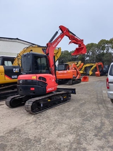 Excavatrice Kubota U55 homologuée CE/EPA, mini-excavatrice Kubota d'occasion, excavatrice Kubota U55-4 avec attache rapide hydraulique/pouce hydraulique - Product Image 4
