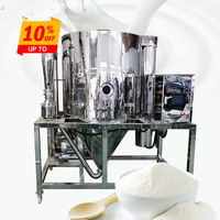 Voor Ce Gecertificeerde Sproeidrogermotor Voor Melkpoeder Fruitpoederverwerking Sus304 Materiaal Elektrische Verwarming 5l/H Capaciteit