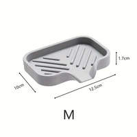 Tapis de drainage de luxe en silicone gris, anti-éclaboussures, antidérapant, pour la collecte de l'eau, pliable, rectangulaire, facile à nettoyer, portable - Grande Vente
