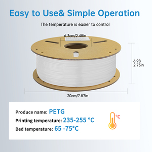 Filamento LONQI PETG 1.75mm 1kg Transparente, Filamento PETG 1kg, Filamento PETG Efecto Aceite HF para Impresora 3D - Product Image 5
