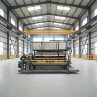 Four de séchage métallique intégré à une machine automatique de fabrication de plateaux à œufs |   Équipement de formage de cartons à œufs en papier recyclé à économie d'énergie