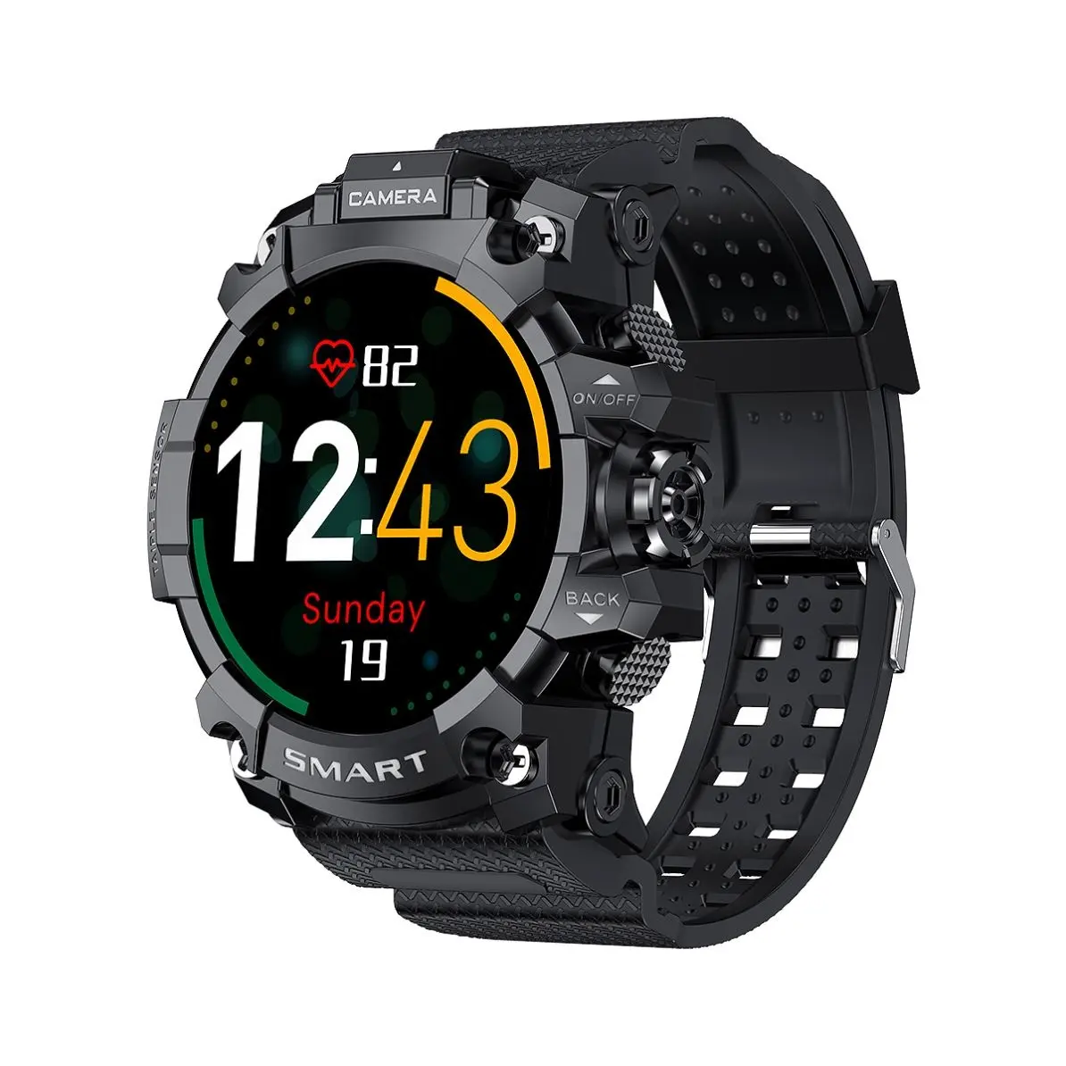 Q999 jam tangan cerdas Android luar ruangan, jam tangan olahraga layar empuk 4G 1.6 "tahan air IP67 tahan debu tahan jatuh 4 + 64G GPS kamera