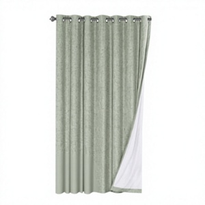 Cortinas Opacas de Lino HVERSAILTEX 100%, Duraderas, Gruesas, Texturizadas, Antioxidantes, con Ojales, Extra Anchas, para Patio/Puerta Corredera - Product Image 1