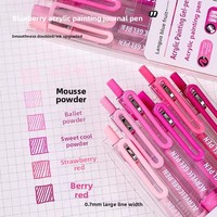 Stylos de calligraphie à encre gel Morandi 36 couleurs, grande capacité, 0,7 mm, en PVC et acrylique, pour peinture – Nouveauté très prisée