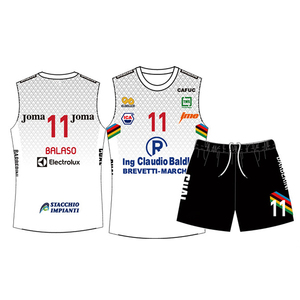 Completo da <span class=keywords><strong>pallavolo</strong></span> rosso personalizzato da donna - Maglia personalizzata per squadre <span class=keywords><strong>di</strong></span> <span class=keywords><strong>pallavolo</strong></span> - Product Image 4