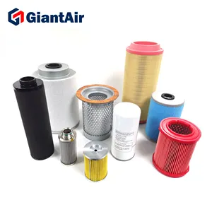 GiantAir เครื่องอัดอากาศแบบสกรู,อะไหล่ตัวกรองอากาศชุดบำรุงรักษาไส้กรองน้ำมันและตัวแยกอากาศ