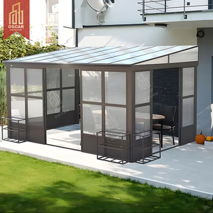 Conservatoire ensoleillé multifonctionnel personnalisable pour véranda de jardin européenne moderne pour chambre à coucher hôtel parc extérieur intérieur - Product Image 1